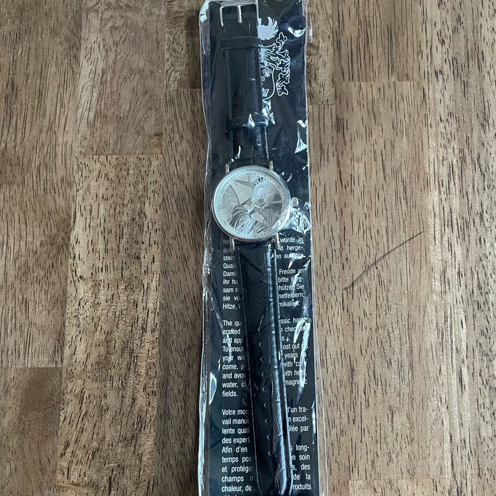 Mens Lady Liberty Commemorative Steel Wrist Watch